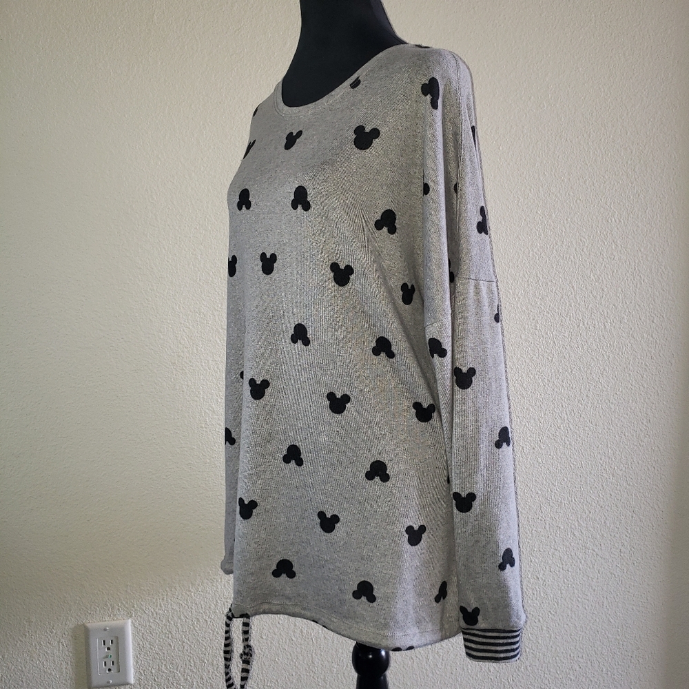 Disney Mickey Print Light Tunic Sweater Women's Size XL - Picture 2 of 4